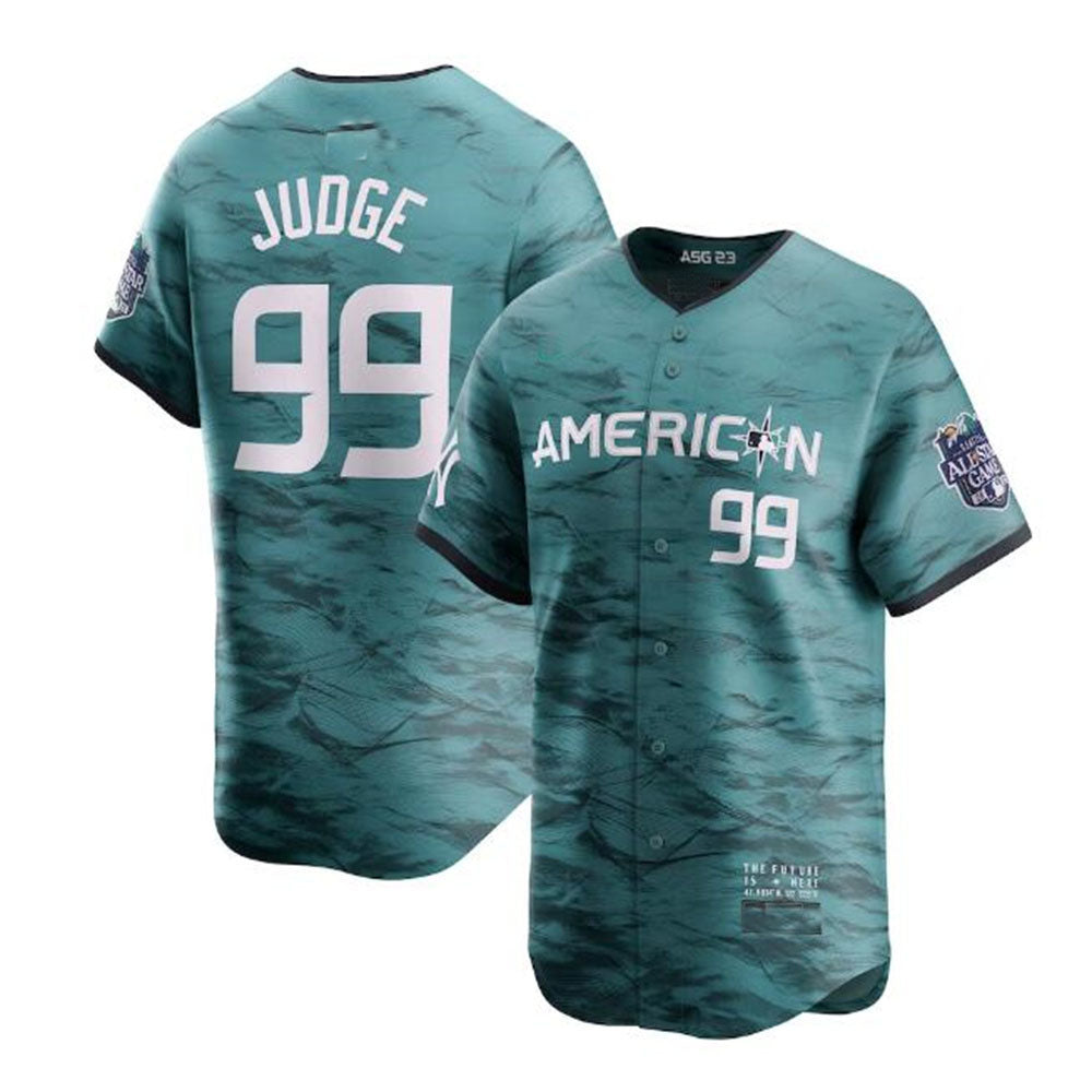 #99 Aaron Judge American League 2023 All-Star Game Limited Player Jersey - Teal Baseball Jerseys - Main View