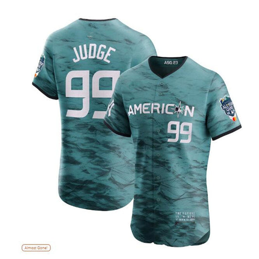 #99 Aaron Judge American League 2023 All-Star Game Vapor Premier Elite Player Jersey - Teal Baseball Jerseys - Main View
