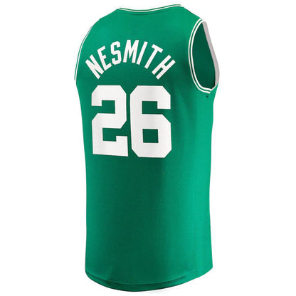 B.Celtics #26 Aaron Nesmith Fanatics Branded 2020 Draft First Round Pick Fast Break Replica Jersey Green Icon Edition Stitched American Basketball Jersey - Main View