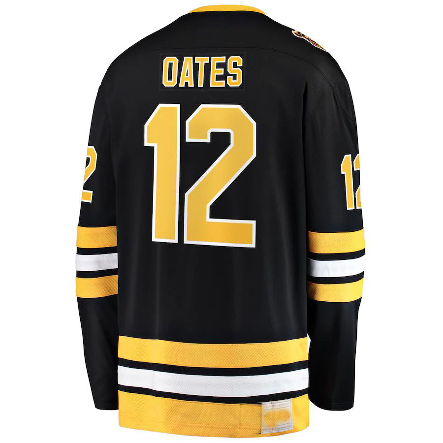 B.Bruins #12 Adam Oates Fanatics Branded Premier Breakaway Retired Player Jersey  Black Stitched American Hockey Jerseys - Main View