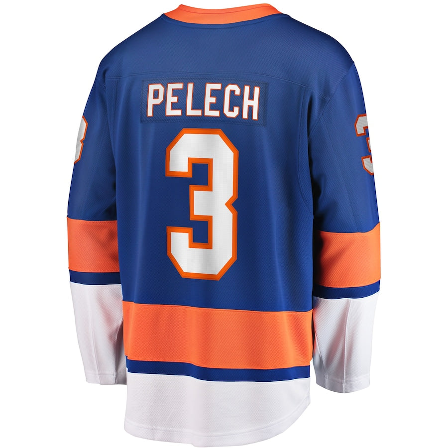 NY.Islanders #3 Adam Pelech Fanatics Branded Home Breakaway Player Jersey Royal Stitched American Hockey Jerseys - Main View