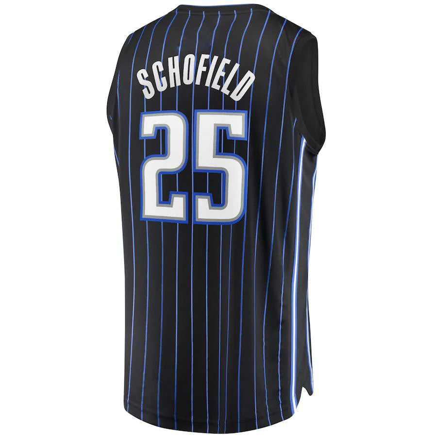 O.Magic #25 Admiral Schofield Fanatics Branded  2021-22 Fast Break Replica Jersey Icon Edition Black Stitched American Basketball Jersey - Main View