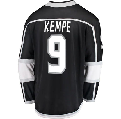 LA.Kings #9 Adrian Kempe  Fanatics Branded Breakaway Player Jersey Black Stitched American Hockey Jerseys - Main View