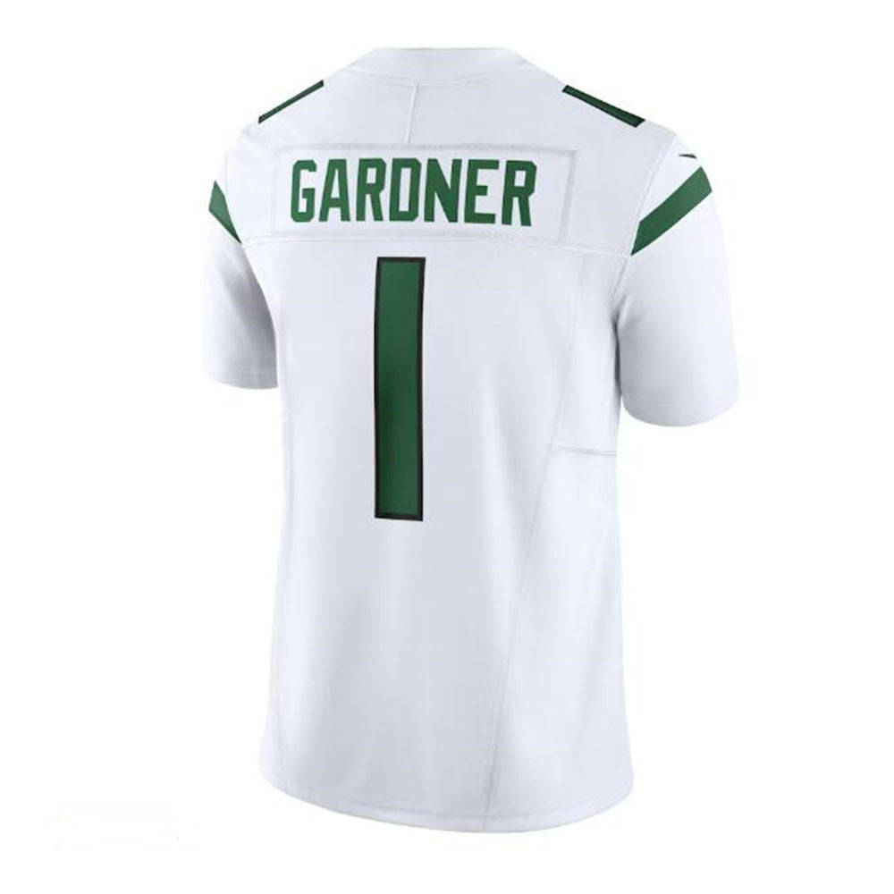 NY.Jets #1 Ahmad Sauce Gardner Vapor F.U.S.E. Limited Jersey - White Stitched American Football Jerseys - Main View