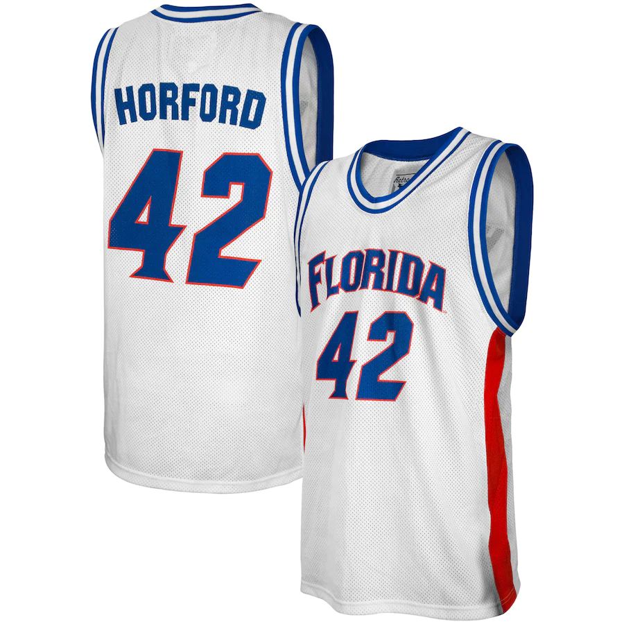 F.Gators #42 Al Horford Original Retro Brand Alumni Basketball Jersey White Stitched American College Jerseys - Main View
