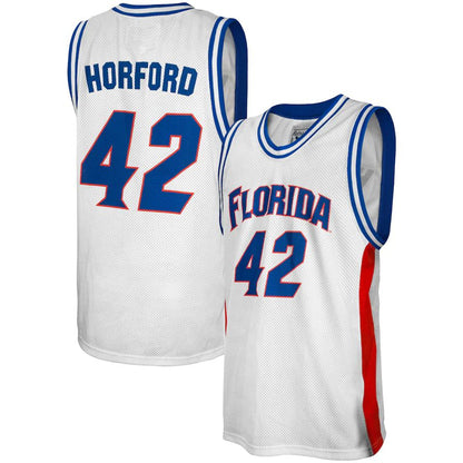 F.Gators #42 Al Horford Original Retro Brand Alumni Basketball Jersey White Stitched American College Jerseys - Main View