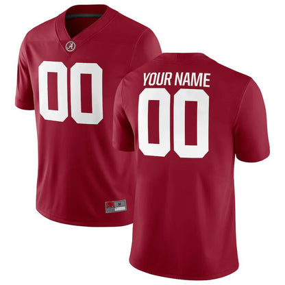 Custom A.Crimson Tide Football Game Jersey  Crimson American Stitched College Jerseys - Main View