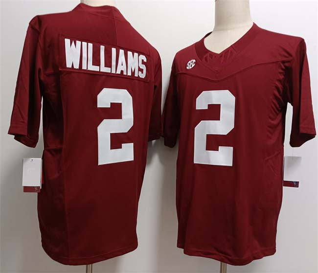 A.Crimson Tide #2 Ryan Williams Red F.U.S.E Stitched Football College Jerseys - Main View