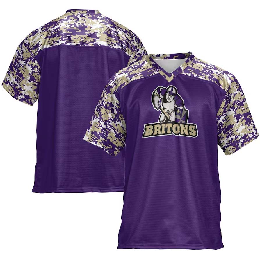 A.Britons GameDay Greats Football Jersey - Purple American College Jerseys - Main View