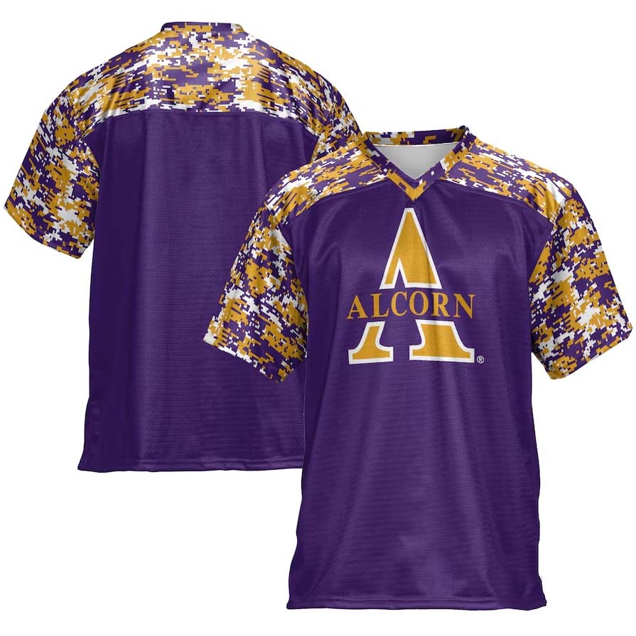 #1 A.State Braves GameDay Greats Football Jersey - Purple American College Jerseys - Main View