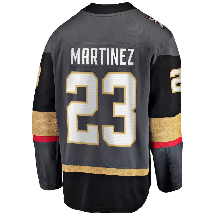 V.Golden Knights #23 Alec Martinez Fanatics Branded Breakaway Alternate Player Jersey Gray Stitched American Hockey Jerseys - Main View