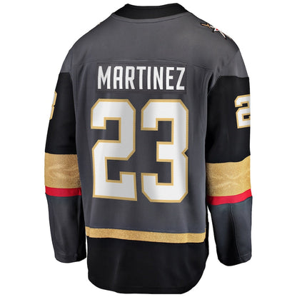 V.Golden Knights #23 Alec Martinez Fanatics Branded Breakaway Alternate Player Jersey Gray Stitched American Hockey Jerseys - Main View
