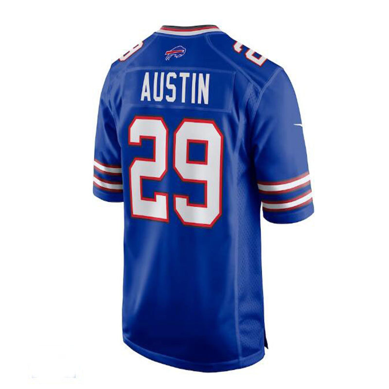 B.Bills #29 Alex Austin Home Game Jersey - Royal American Stitched Football Jerseys - Main View