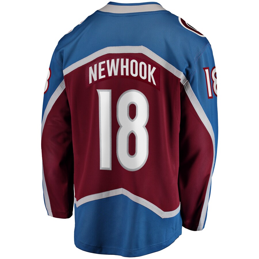 C.Avalanche #18 Alex Newhook Fanatics Branded Home Breakaway Player Jersey Burgundy Stitched American Hockey Jerseys - Main View