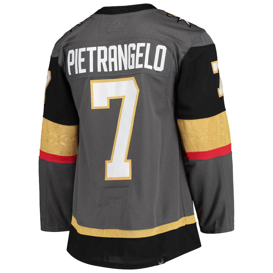 V.Golden Knights #7 Alex Pietrangelo Alternate Primegreen Authentic Pro Player Jersey Gray Stitched American Hockey Jerseys - Main View