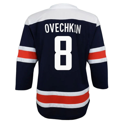 W.Capitals #8 Alex Ovechkin Infant 2020-21 Alternate Replica Player Jersey Navy Stitched American Hockey Jerseys - Main View