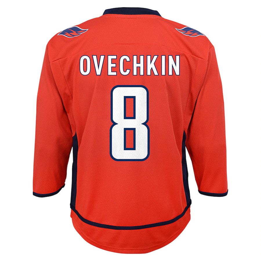 W.Capitals #8 Alex Ovechkin Infant Replica Player Jersey Red Stitched American Hockey Jerseys - Main View