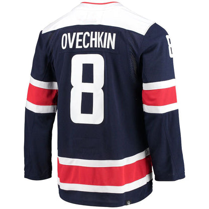W.Capitals #8 Alex Ovechkin Alternate Captain Patch Primegreen Authentic Pro Player Jersey Navy Stitched American Hockey Jerseys - Main View
