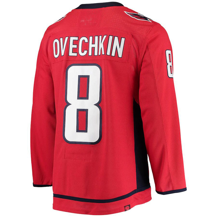 W.Capitals #8 Alex Ovechkin Home Captain Patch Primegreen Authentic Pro Player Jersey  Red Stitched American Hockey Jerseys - Main View