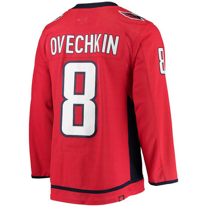 W.Capitals #8 Alex Ovechkin Home Captain Patch Primegreen Authentic Pro Player Jersey  Red Stitched American Hockey Jerseys - Main View