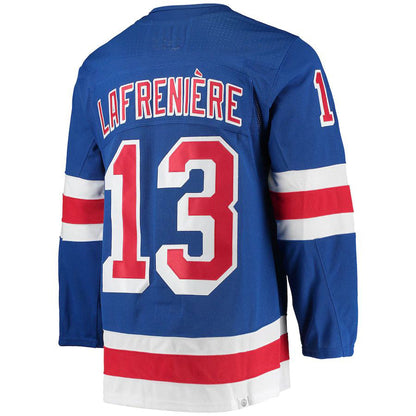 NY.Rangers #13 Alexis Lafreniere Home Primegreen Authentic Pro Player Jersey Blue Jersey Stitched American Hockey Jerseys - Main View