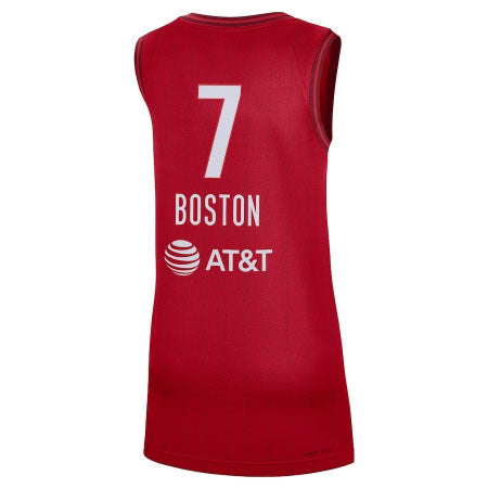 A.Boston #7 Indiana Fever Red Rebel Edition Player Stitched American Basketball Jersey - Main View