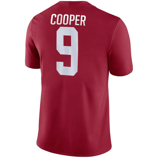 A.Crimson Tide #9 Amari Cooper Game Jersey Stitched American College Jerseys - Main View