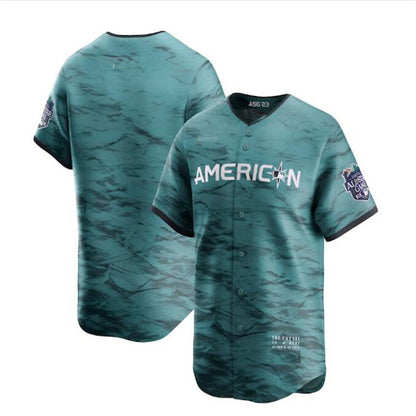 American League 2023 All-Star Game Limited Jersey - Teal Baseball Jerseys - Main View