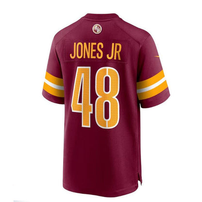 W.Commanders #48 Andre Jones Jr. Team Game Jersey - Burgundy Stitched American Football Jerseys - Main View