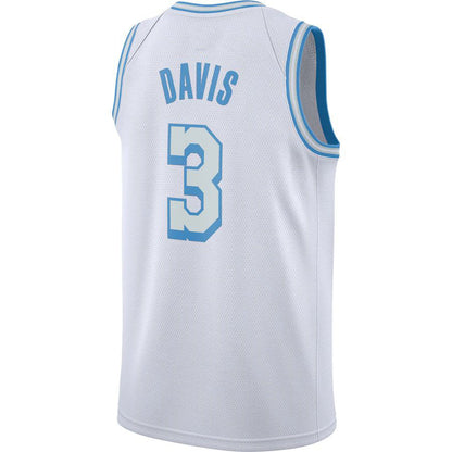 LA.Lakers #3 Anthony Davis 2020-21 Swingman Jersey White City Edition Stitched American Basketball Jersey - Main View