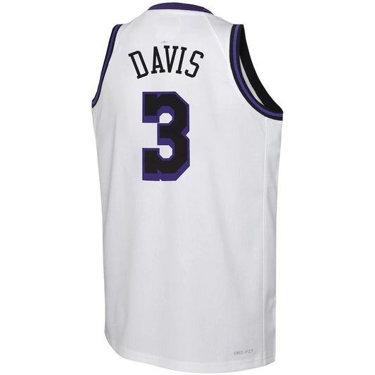 LA.Lakers #3 Anthony Davis 2022-23 Swingman Jersey White City Edition Stitched American Basketball Jersey - Main View