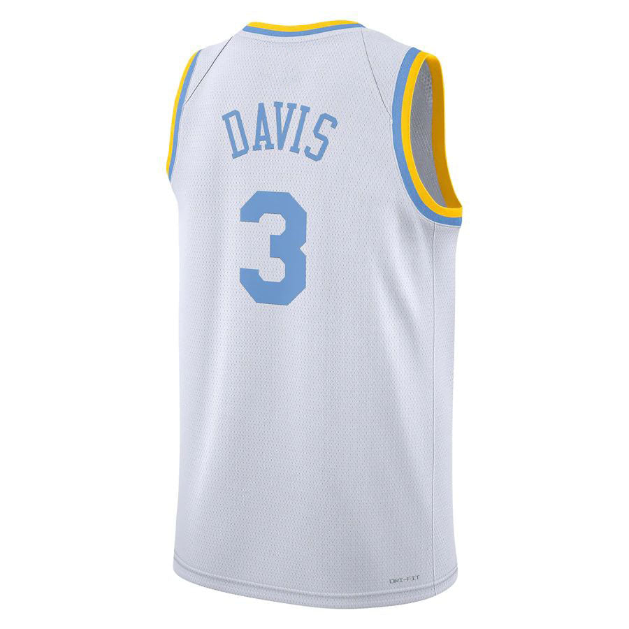 LA.Lakers #3 Anthony Davis 2022-23 Swingman Jersey White Classic Edition Stitched American Basketball Jersey - Main View