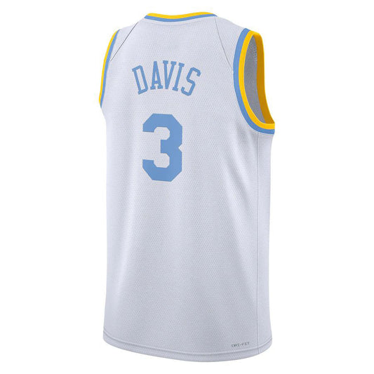 LA.Lakers #3 Anthony Davis 2022-23 Swingman Jersey White Classic Edition Stitched American Basketball Jersey - Main View