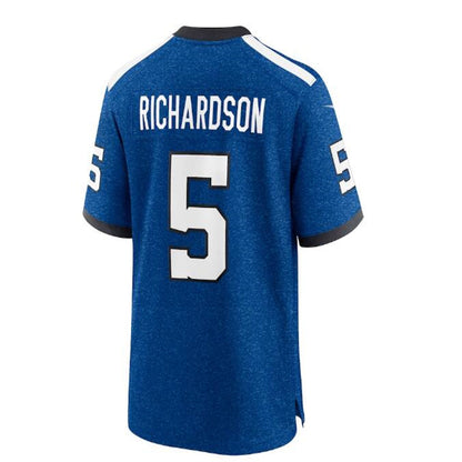 IN.Colts #5 Anthony Richardson Indiana Nights Alternate Game Jersey - Royal Stitched American Football Jerseys - Main View