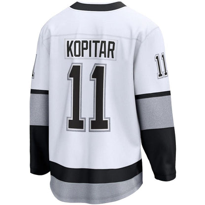 LA.Kings #11 Anze Kopitar Fanatics Branded Alternate Premier Breakaway Player Jersey White Stitched American Hockey Jerseys - Main View