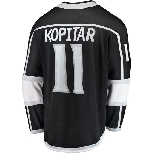 LA.Kings #11 Anze Kopitar Fanatics Branded Breakaway Player Jersey Black Stitched American Hockey Jerseys - Main View