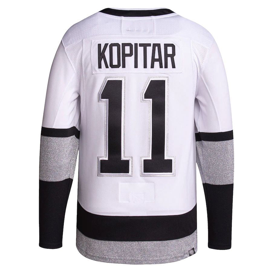 LA.Kings #11 Anze Kopitar 2021-22 Alternate Primegreen Authentic Pro Player White Stitched American Hockey Jerseys - Main View
