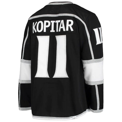 LA.Kings #11 Anze Kopitar Home Primegreen Authentic Pro Player Jersey Black Stitched American Hockey Jerseys - Main View