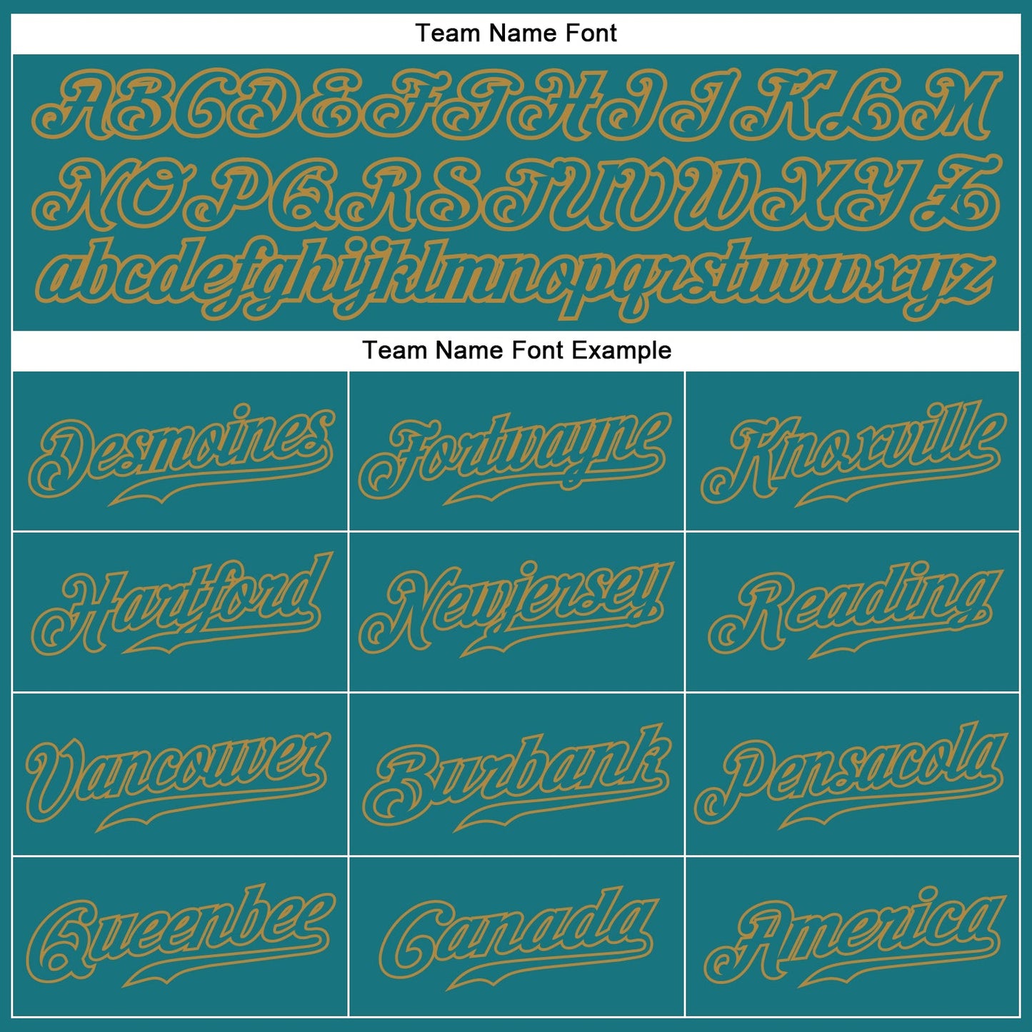 Custom Teal Teal-Old Gold Authentic Baseball Jersey view 4