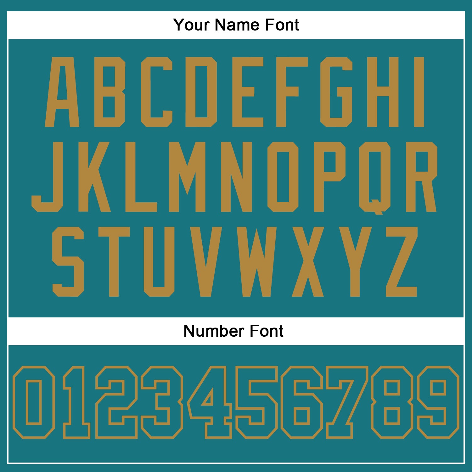 Custom Teal Teal-Old Gold Authentic Baseball Jersey view 5