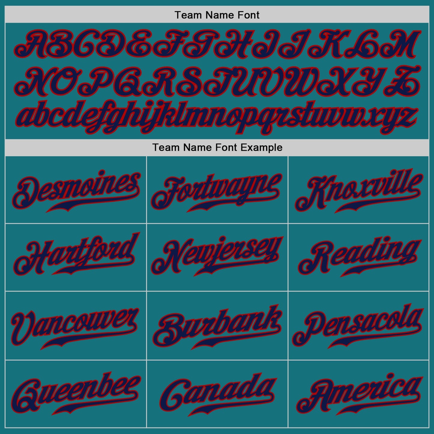 Custom Teal Navy-Red Authentic Baseball Jersey view 4