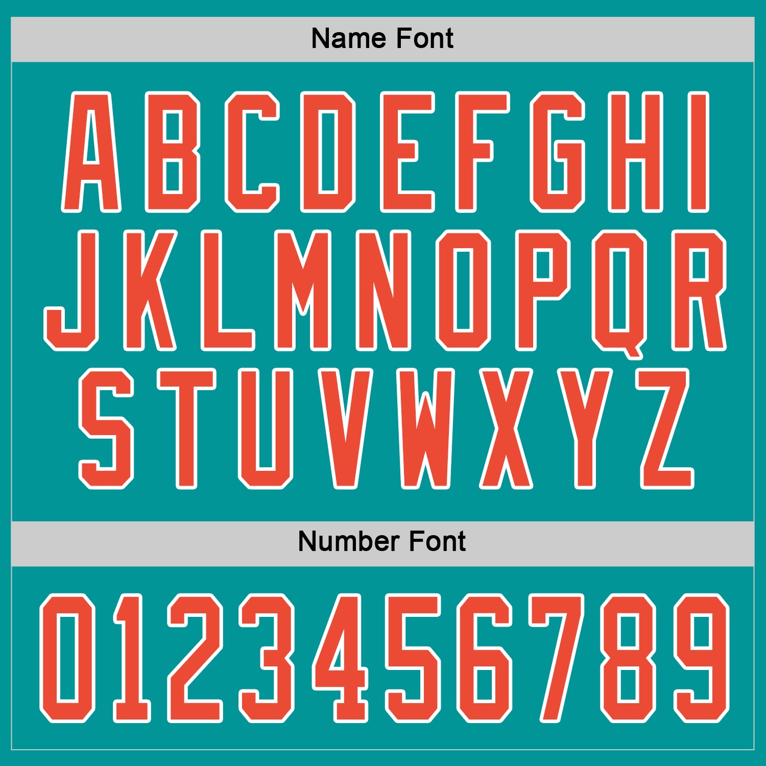 Custom Aqua Orange-White Hockey Jersey view 4