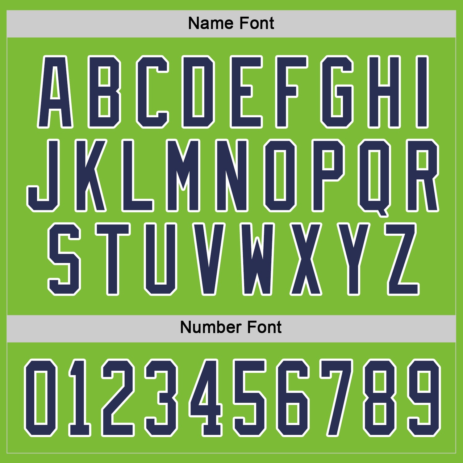 Custom Neon Green Navy-White Hockey Jersey view 4