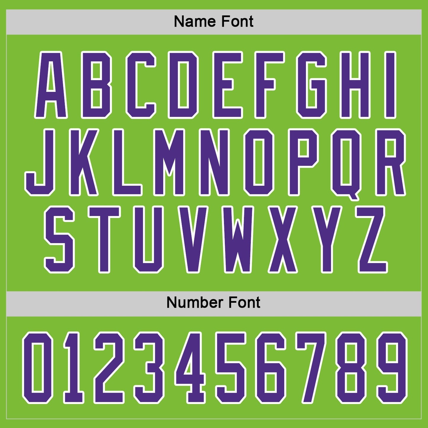 Custom Neon Green Purple-White Hockey Jersey view 4