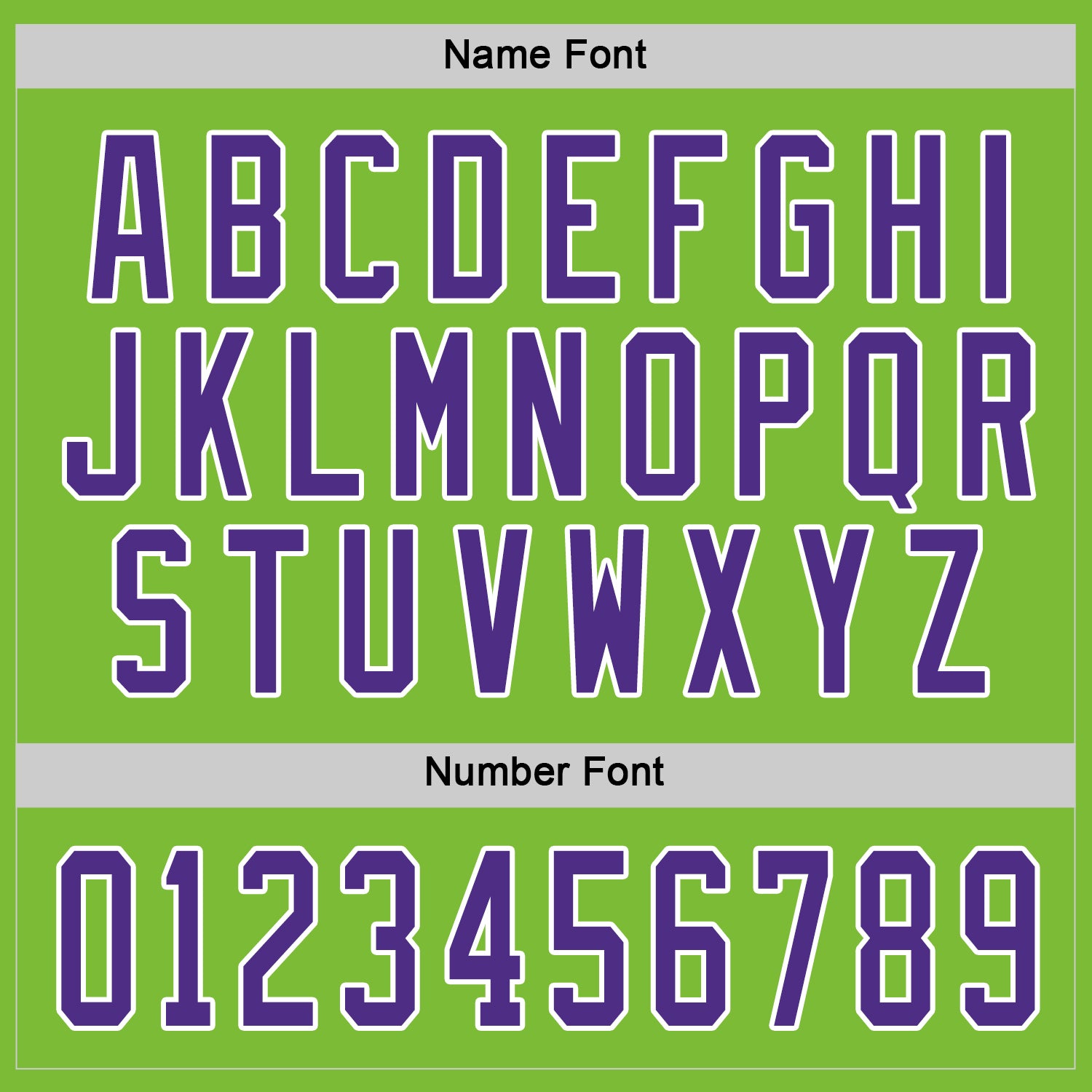 Custom Neon Green Purple-White Hockey Jersey view 4