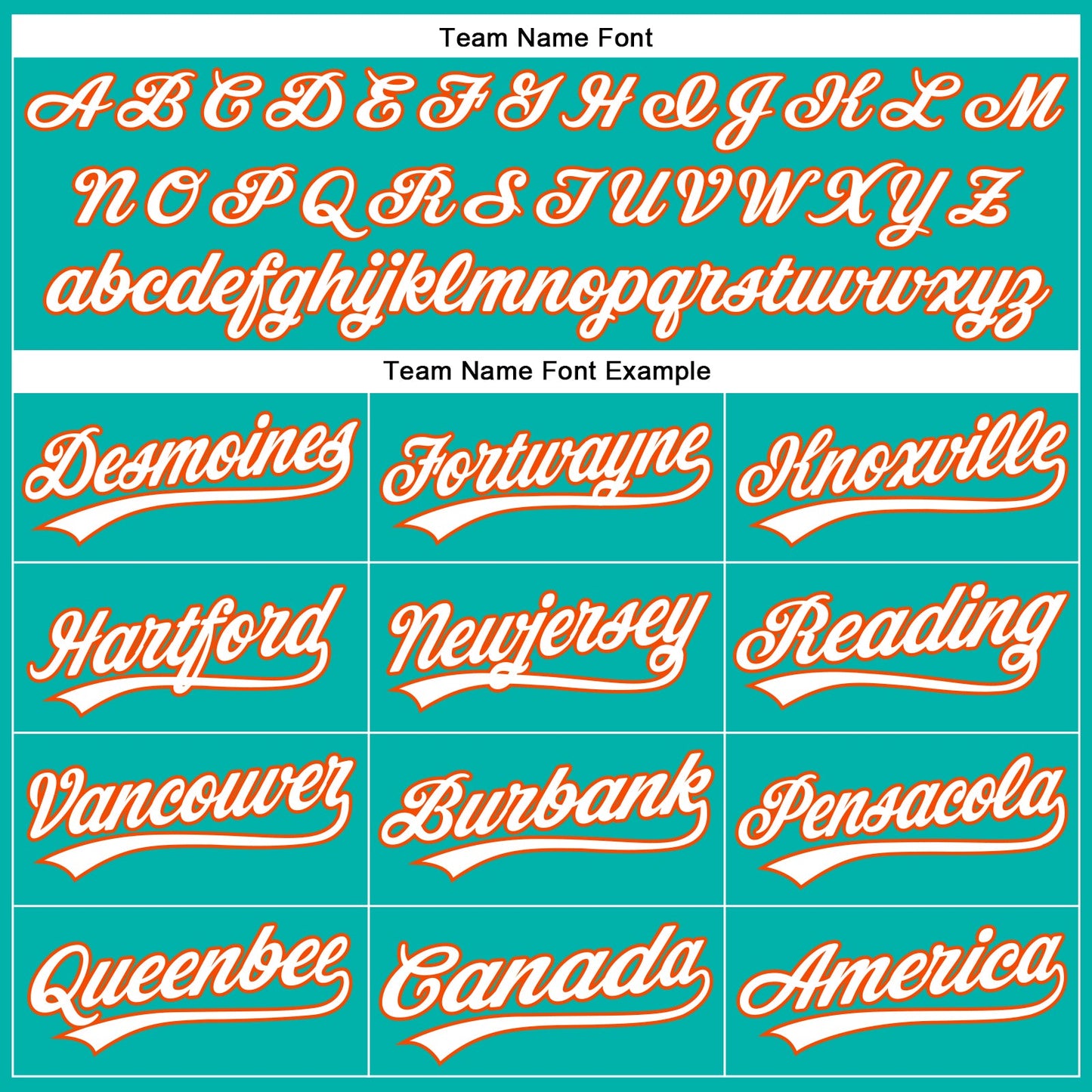 Custom Aqua White-Orange Authentic Baseball Jersey view 4