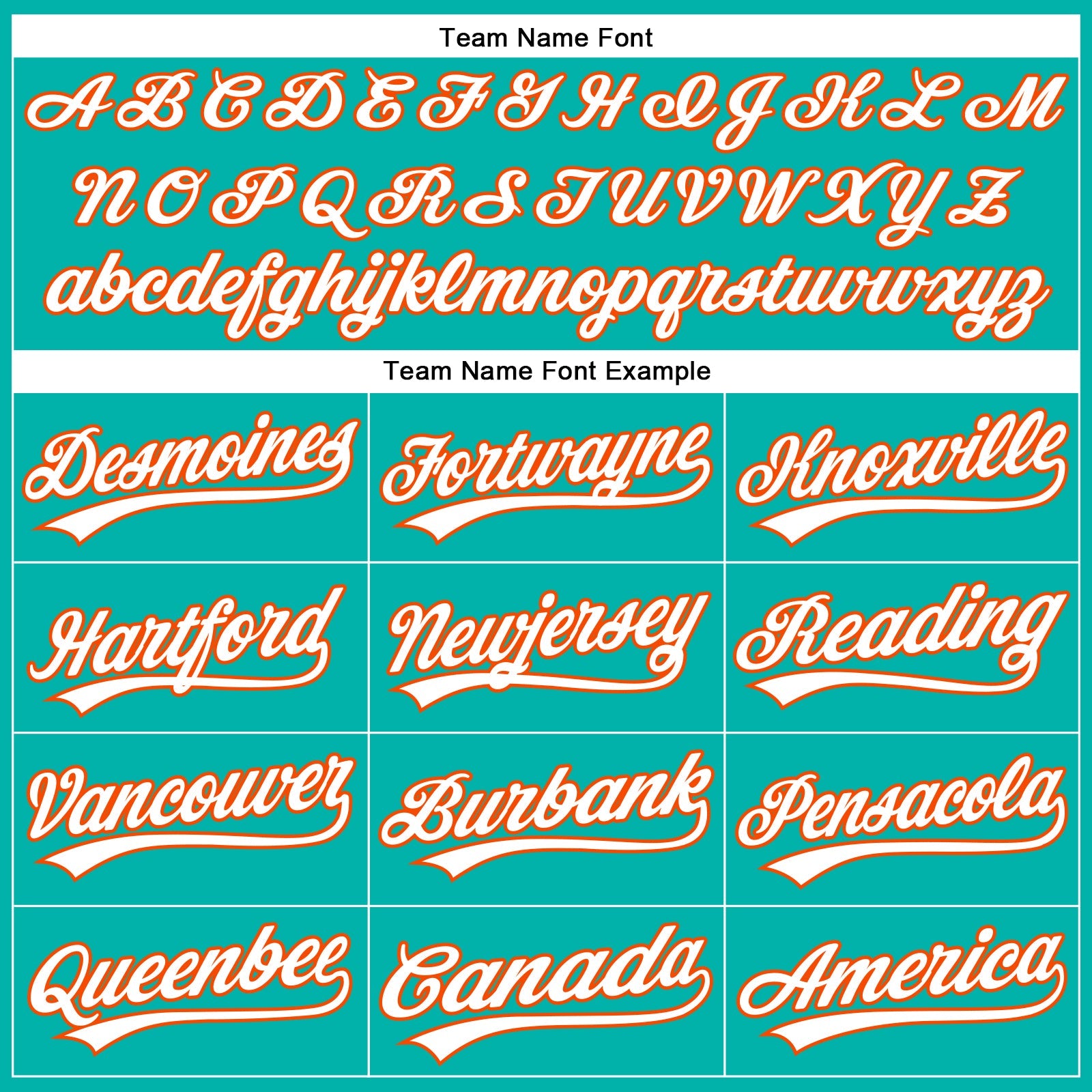 Custom Aqua White-Orange Authentic Baseball Jersey view 4