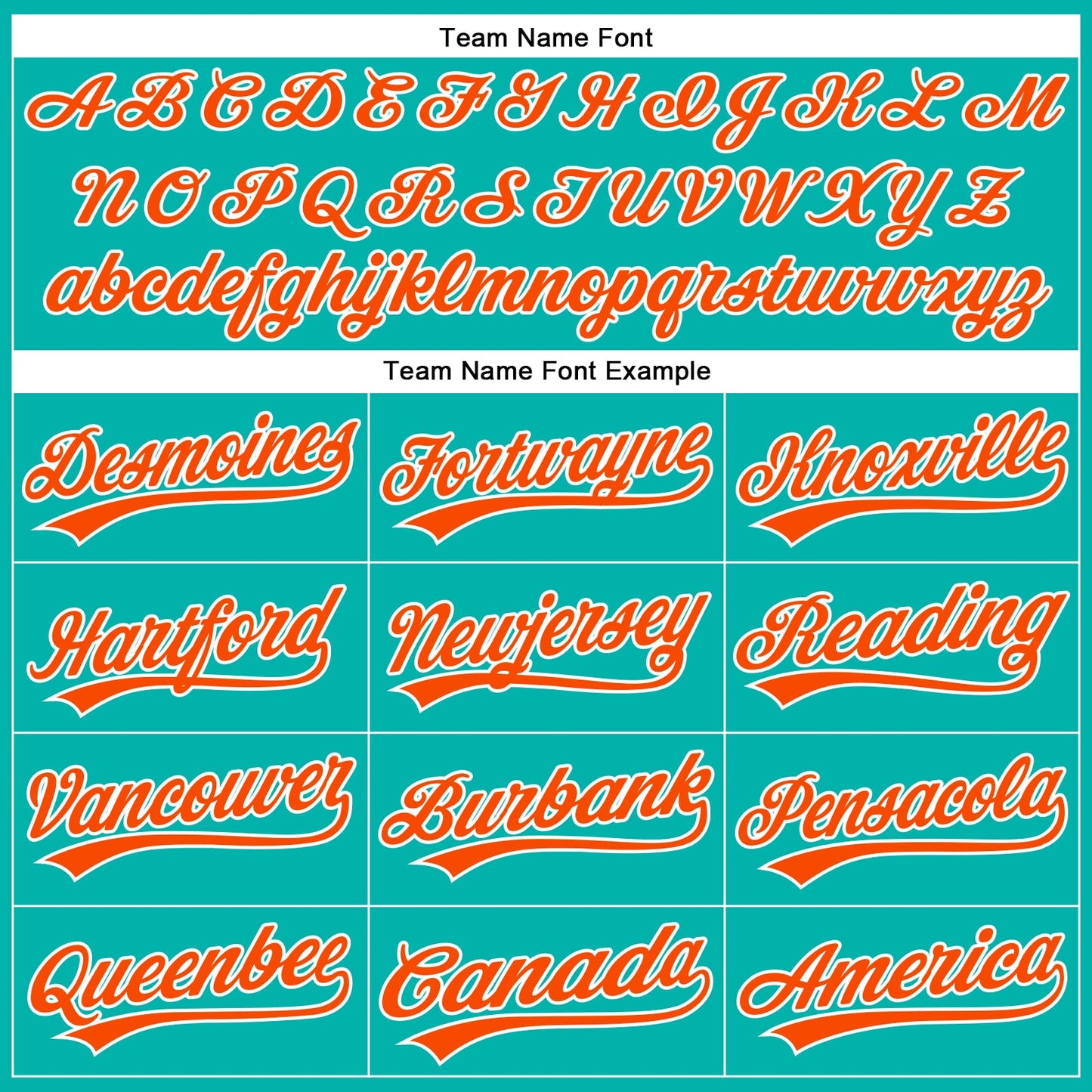 Custom Aqua White Pinstripe Orange Authentic Baseball Jersey view 4