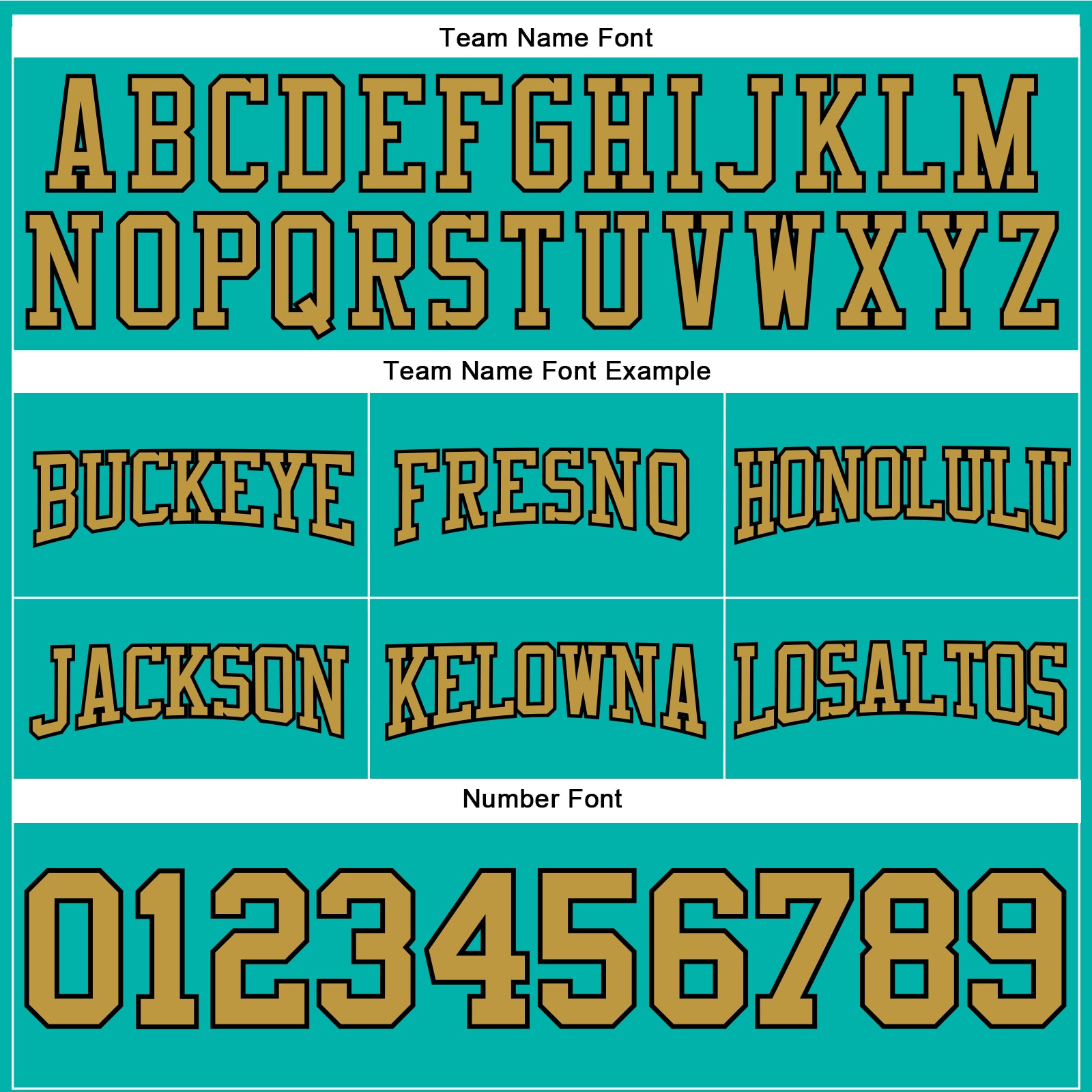 Custom Stitched Aqua Old Gold-Black Football Pullover Sweatshirt Hoodie view 3
