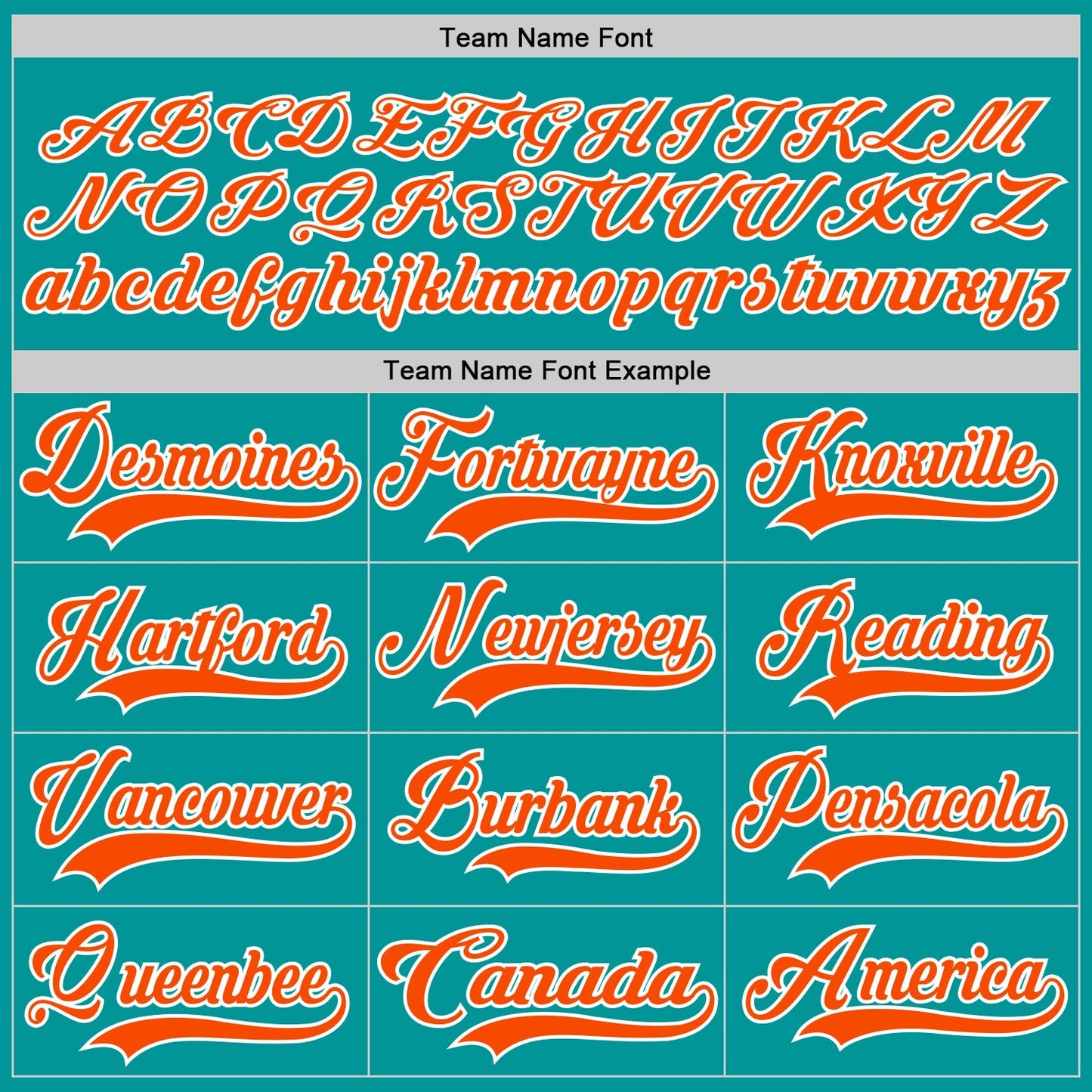 Custom Aqua Orange-White Hockey Jersey view 4